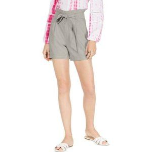 INC Womens Sky Gray Linen Shorts size Lg.